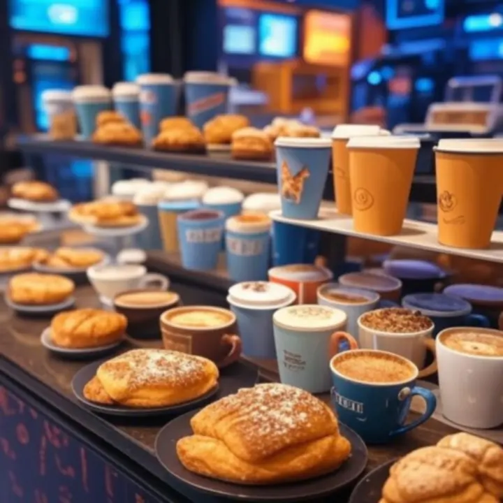 Specjalnie przygotowana kawa i desery w barze-kawiarni PLGameHouse.