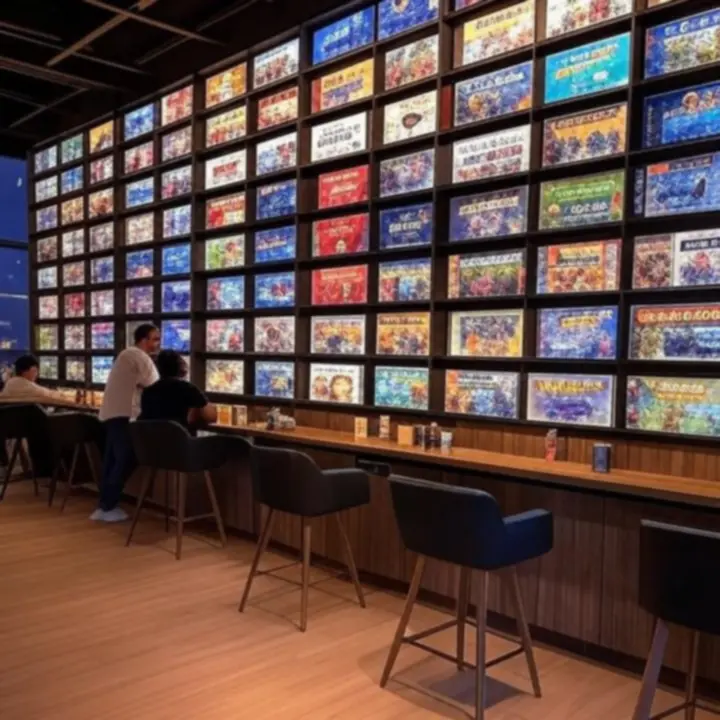 Stanowiska gamingowe z konsolami i graczami w PLGameHouse