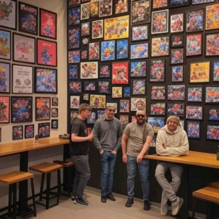 Ściana zdjęć z poprzednich wydarzeń w PLGameHouse